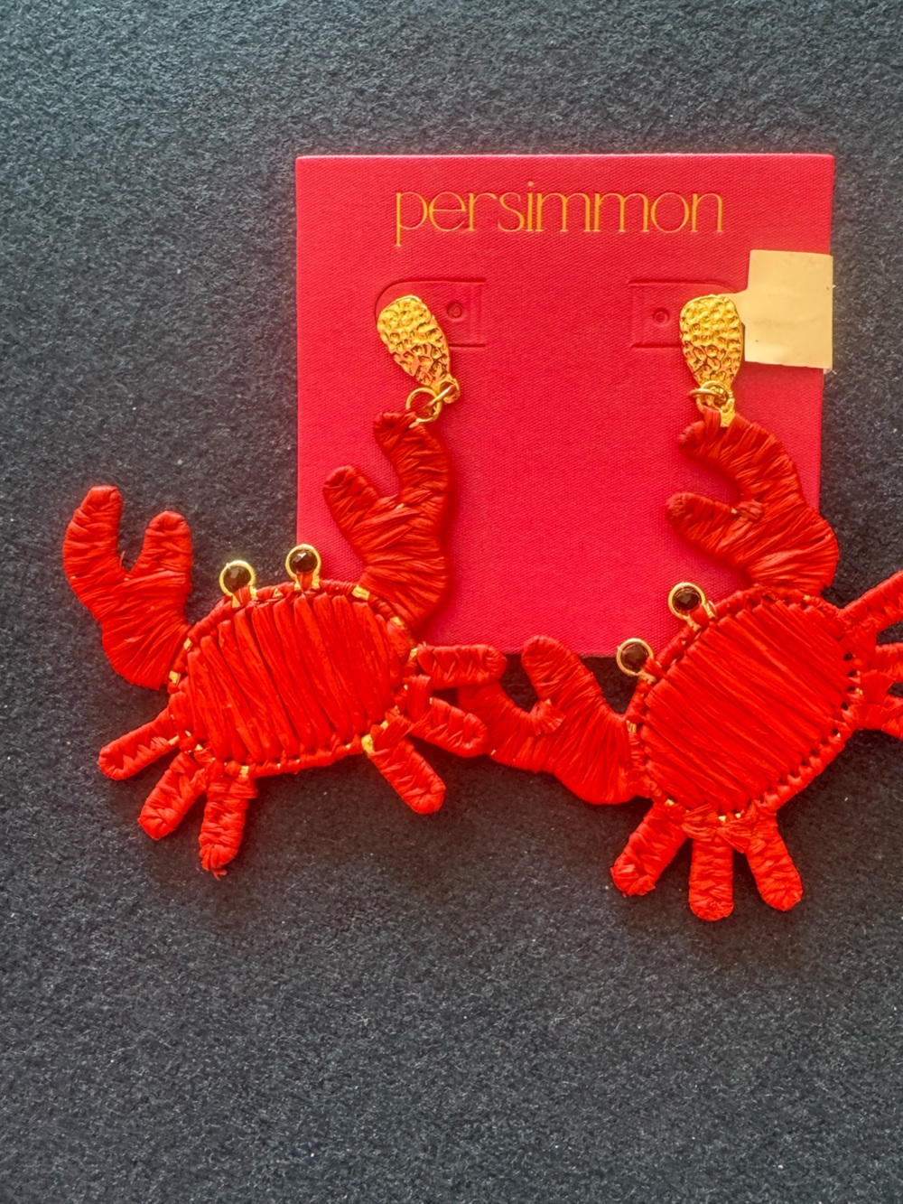 Red Crab Statement Earrings super fun & comfy- lightweight. Get in on the trend🔥